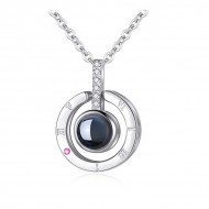 COLIER 100 LIMBI "TE IUBESC" Argintiu CN004