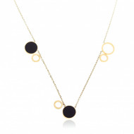 Colier fashion, placat cu aur 14K, PMNST12653