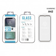 Folie de sticlă securizată Samsung A42 2.5D Fullcover neagra, PMTF461913