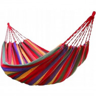 Hamac rosu pentru gradina, 250 cm x 80 cm, PMKR22WZ13