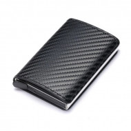 Portofel Print Carbon pentru carduri, Negru, PTL032-V1