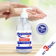 Set 3 bucati - Gel Dezinfectant de mâini antibacterian Hygienium 300 ml