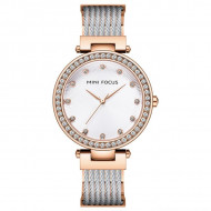Ceas de dama, Mini Focus, Argintiu-Rose, MINI011-ROSE
