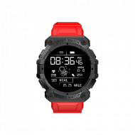 Ceas smartwatch FD68, 1.3" IPS, Design Sport, Bluetooth 4.0, Monitorizare Tensiune, Puls, Rosu