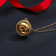 Lantisor Dama Astronomical Ball "Te iubesc" 100 de limbi - auriu COL152-V1