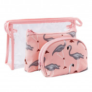 Set 3 gentute cosmetice Flamingo, L323