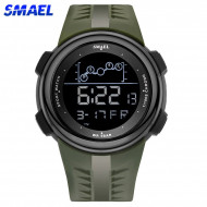 Ceas barbati Smael, Mecanism Quartz, Analog, Digital, Sport, Rezistent la socuri, Militar, SML012-V1