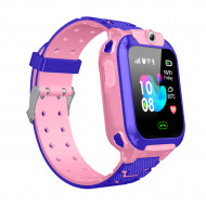 Ceas smartwatch GPS copii, monitorizare locatie, camera foto frontala, buton SOS, functie telefon , roz - Q12B-ROZ