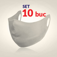 Set 10 buc Masca protectie pentru fata Fashion, Culoare Crem
