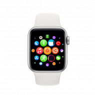 Smartwatch T500, Monitorizare Cardiaca, Tensiune, Sedentarism, Bluetooth 4.2 , Alb, T500-WHITE