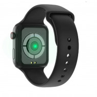 Smartwatch T500, Monitorizare Cardiaca, Tensiune, Sedentarism, Bluetooth 4.2 , Negru, T500-BLACK