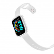 Smartwatch Y68, Fitness Tracker, Bluetooth, Alb