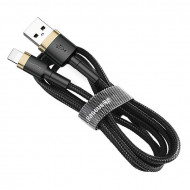Baseus Cablu Cafule - USB to Lightning - 1,5A 2 metru (CALKLF-CV1) Negru and gold