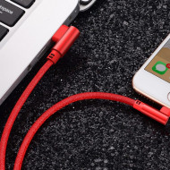 Cablu Apple Ligtning Cablu De Date Si Incarcare Pentru iPhone Rosu 1m