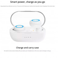 Earphones Bluetooth TWS-C12 Power Bank White