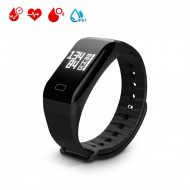 Bratara Smart, Fitness Tracker, Negru, PMHOLM09743