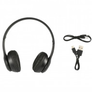 Casti wireless P47, Stereo Headphones, Fm Radio, MP3 Player, Microfon incorporat, Port Micro SD, Negru