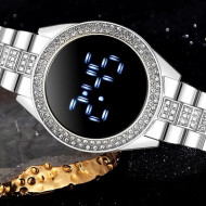 Ceas Dama Fashion Touch Screen Digital, Argintiu, LD092-V1