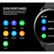 Ceas Smartwatch Magphone® KW19 Negru, 1.3 Inch HD Rotund, Monitorizare Cardiaca, Tensiune. Oxigenare, Bluetooth 4.0, Negru