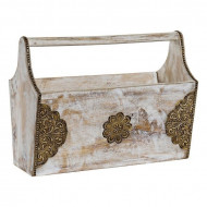 Cutie decorativa pentru reviste Home Decor Mango wood (40 x 19 x 30 cm)