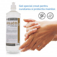 Gel Dezifectant Pentru Maini Antibacterian - KILLCO cu 70% Alcool, 1 litru, Avizat