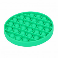 Jucarie Senzoriala Interactiva, Pop It, Bubble, Rotund, Verde, POP-IT GREEN