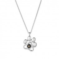 Lantisor Dama Paw "Te iubesc" 100 de limbi - argintiu COL153-V1