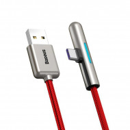 Baseus Cablu Iridescent HW - USB to Tip C - Super Charge 40W QC 3.0 4A 2 metri (CAT7C-C01) Negru