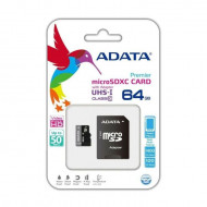 Card de memorie MicroSD + Adaptor Adata 64 GB, PMVE1291