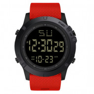 Ceas digital HONHX, Cronograf quartz, HX003-ROSU