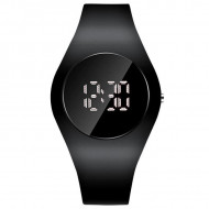 Ceas sport Led Unisex, Quartz, afisaj Digital, 40 mm, Negru, LED101