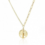 Colier fashion, placat cu aur 14K, NST2012