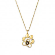Lantisor Dama Paw "Te iubesc" 100 de limbi - auriu COL153-V2