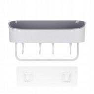 Organizator de cosmetice, pentru baie, cu carlige, PMCB193