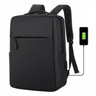 Rucsac sport cu port USB, negru, PMPL154CZ3