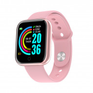 Smartwatch Y68, Fitness Tracker, Bluetooth, Roz