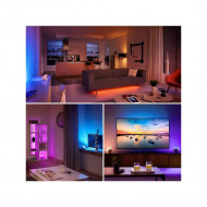 Banda LED RGB 5050 cu telecomanda, rezistenta la apa, 5 metri, PM122573