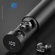 Casti fara fir, in-ear, stereo, Bluetooth 5.0, negru, TWS-9