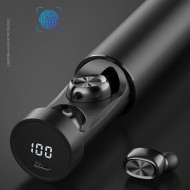 Casti fara fir, in-ear, stereo, Bluetooth 5.0, negru, TWS-9