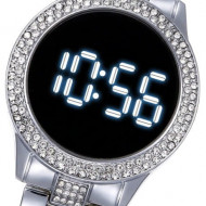 Ceas Dama Fashion Touch Screen Digital, Argintiu, LD092-V1