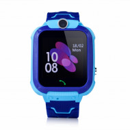 Ceas smartwatch GPS copii, monitorizare locatie, camera foto frontala, buton SOS, functie telefon , albastru - Q12B-Blue