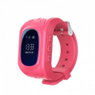 Ceas Smartwatch Pentru Copii Q50 cu Functie Telefon, Localizare GPS, Pedometru, SOS – Roz