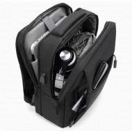 Rucsac sport cu port USB, negru, PMPL154CZ3