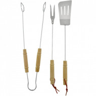 Set 3 piese instrumente pentru gratar BBQ, PM921013