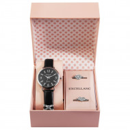 Set cadou, ceas dama, Excellanc, cu charm pentru curea, PM1900252-003