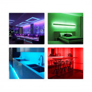 Banda LED RGB 5050 cu telecomanda, rezistenta la apa, 5 metri, PM122573