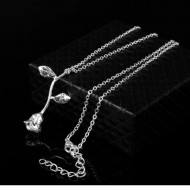 Lantisor Dama Trandafir - argintiu COL151-V1