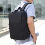 Rucsac sport cu port USB, negru, PMPL154CZ3