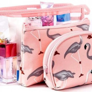 Set 3 gentute cosmetice Flamingo, L323