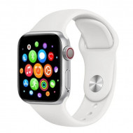 Smartwatch T500, Monitorizare Cardiaca, Tensiune, Sedentarism, Bluetooth 4.2 , Alb, T500-WHITE